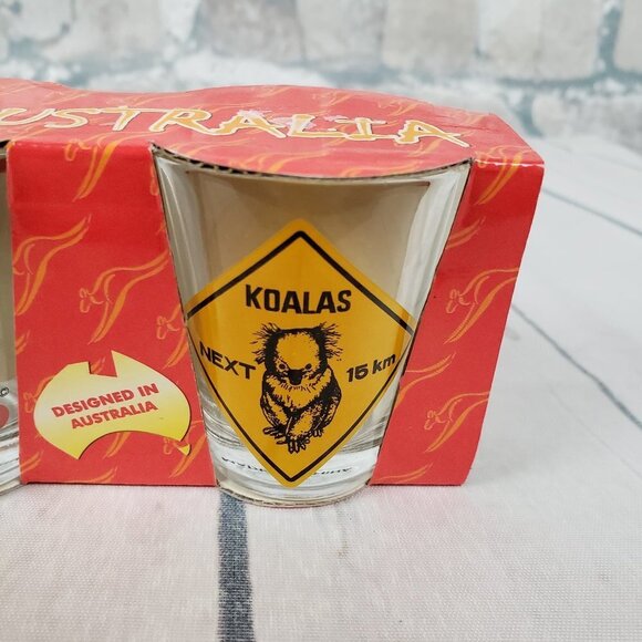 Australia Shot Glasses Set of 3 Souvenirs Koala - Picture 4 of 12